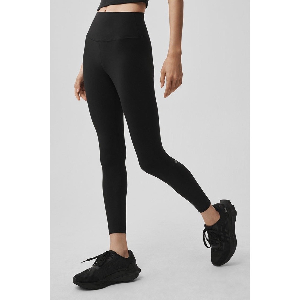 ALO Softsculpt High-Waist 7/8 Legging Black Medium Size 6 Women's
